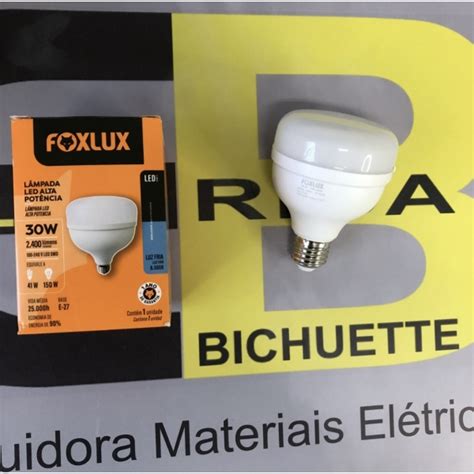 LAMPADA 30W 6500K BIVOLT E27 ALTA POTENCIA FOXLUX LED90 26 Elétrica