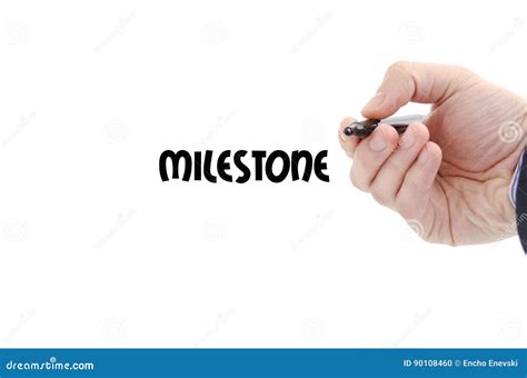 Milestone Text Concept Stock Photo Image Of Positive 90108460