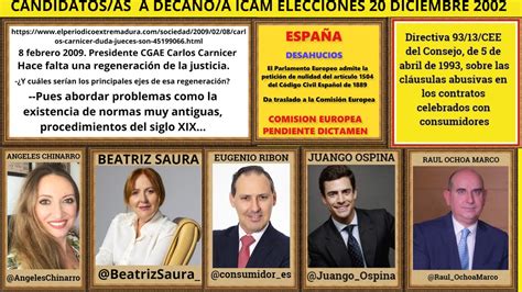 Enrique Sanchez On Twitter Candidatos As A Decano A Icam Elecciones