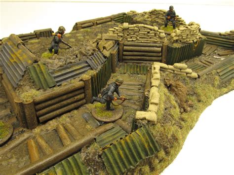 28mm Bolt Action Buildings Bunker Crater Dugout Foxhole Ruin