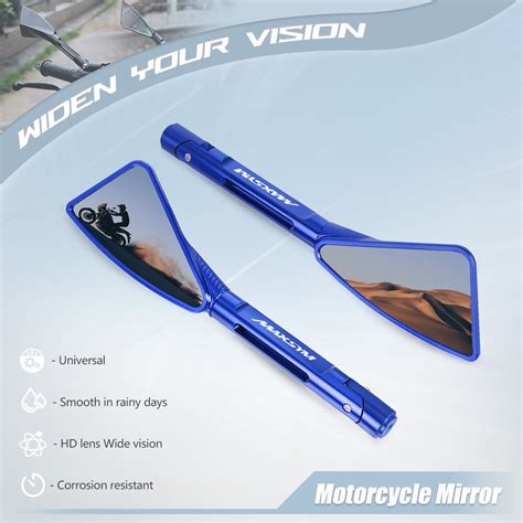 Motorcycle Aluminum Rearview Side Mirrors For Sym Maxsym Tl