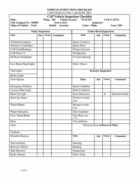 Semi Trailer Inspection Form Pdf