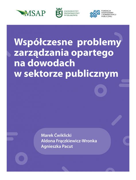 Monografia IV edycja Ogólnopolska Konferencja Współczesne Koncepcje