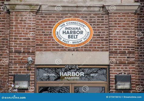 Indiana Harbor Belt Railroad Roundhouse Facility Editorial Photo