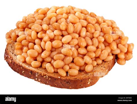 Baked Beans On Toast Cut Out Stock Photo Alamy