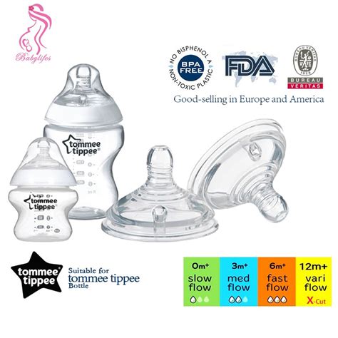 Baby Ninpple Tommee Tippee Original Puting Cm Wide Nipple Teat Anti