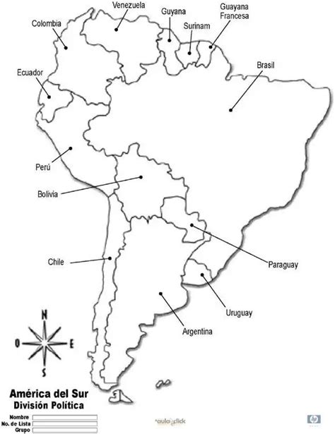 Mapa Do Continente Americano Para Colorir