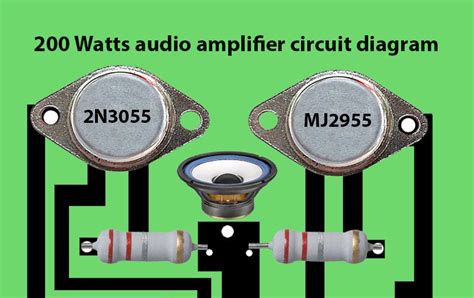 Amplifier Circuit Diagram Using 2n3055 Electronics Help Care