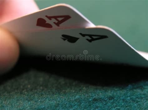 Double Ace Poker Hand Stock Photo - Image: 4721170