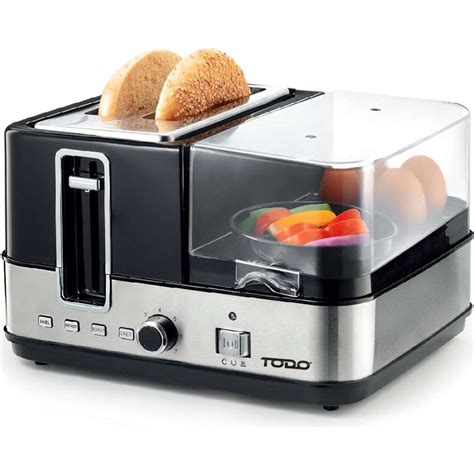 TODO 1400W Breakfast Master Toaster Egg Cooker Poacher Bacon Fryer ...