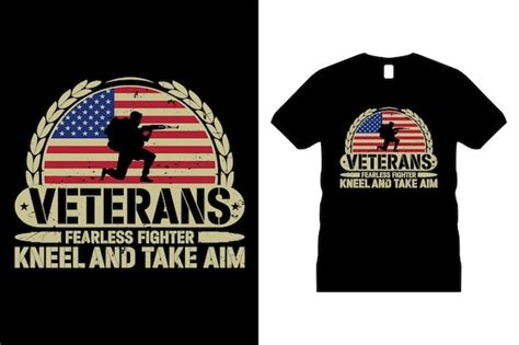 Veteranen Grafik T Shirt Design Vektor Usa T Shirt Milit R Freiheit