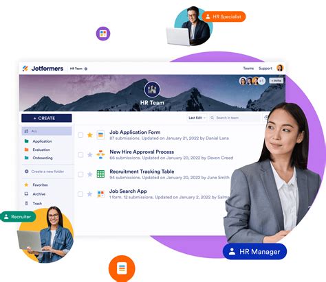 Jotform Teams | Online Collaboration for Human Resources Teams