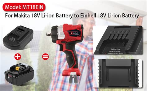 Mt Ein Battery Adapter For Makita To Einhell Tepulas Adapter