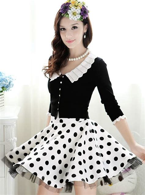 Polkadots Skirts Size S Xl Idr Saia Vintage Moda