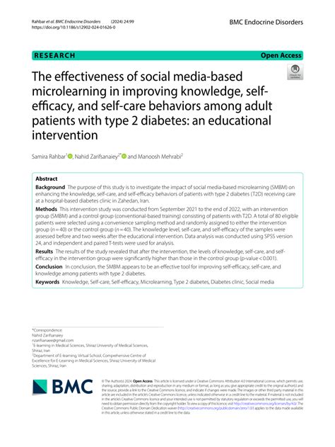 Pdf The Effectiveness Of Social Media Based Microlearning In Improving Knowledge Self