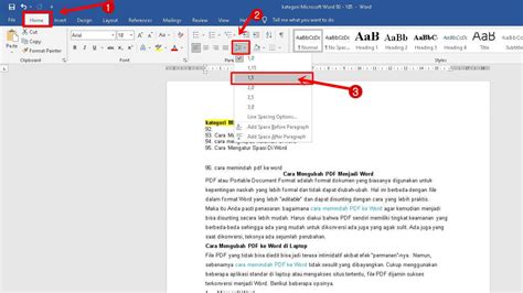 Cara Mengatur Spasi Di Wps Office