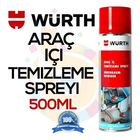 Würth Araç Içi Temizleme Spreyi 500 ml Fiyatı Taksit Seçenekleri