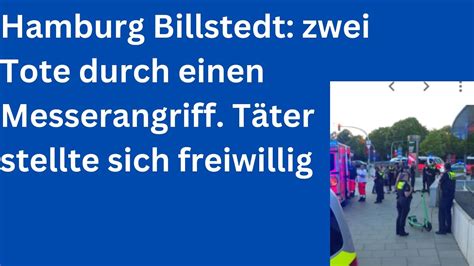 Hamburg Billstedt Zwei Tote Durch Messerstiche T Ter Hat Sich Selbst