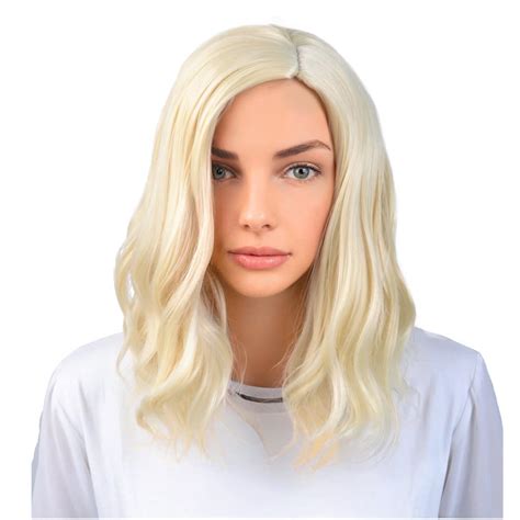 Amazon BERON Blonde Wigs 14 Inch 35 Cm Women Girls Short Curly Wavy Side Part Hair Wig