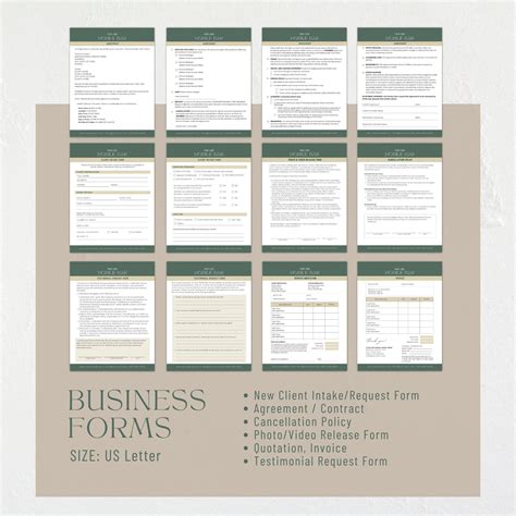 Mobile Bar Contract Template Bundle Mobile Bartender Editable Canva