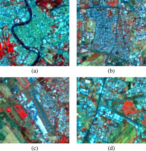 Landsat False Colors Composition Bands Of A High Density