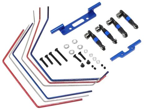 Integy Front Rear Anti Roll Stabilizer Sway Bar Kit For Traxxas