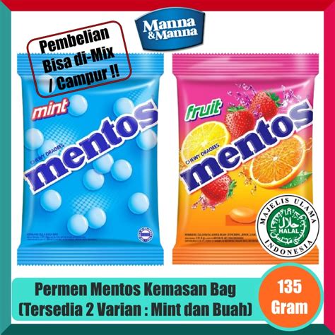 Jual Permen Mentos Isi Kurang Lebih 50 Pcs Kemasan Bag 135 Gram