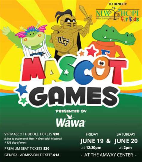 Mascot Games, Amway Center, June 19th and 20th - All Over Orlando