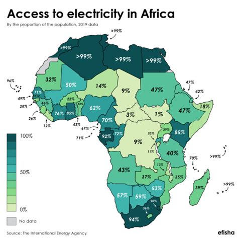 Africa S Electricity Access Map Wondering Maps