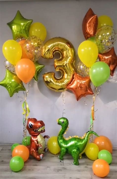 Dinosaur Themed Birthday Party Birthday Party Balloon Birthday Party