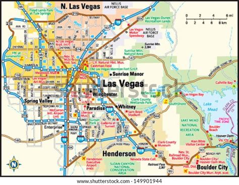 Nevada Las Vegas Map