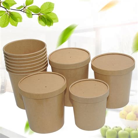 Hot Slae Food Packaging Disposable Takeaway Paper Soup Cup Paper Cup And Soup Cup Price
