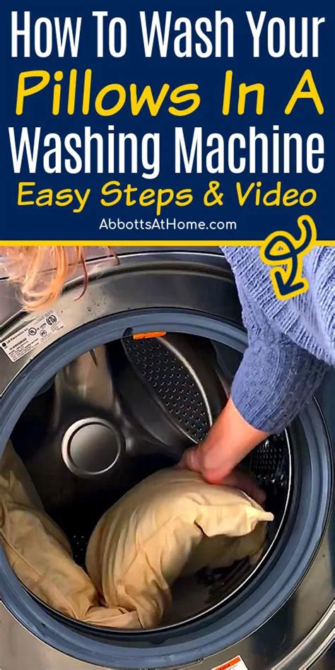 How To Wash Pillows In A Washing Machine Easy Steps Video Guide