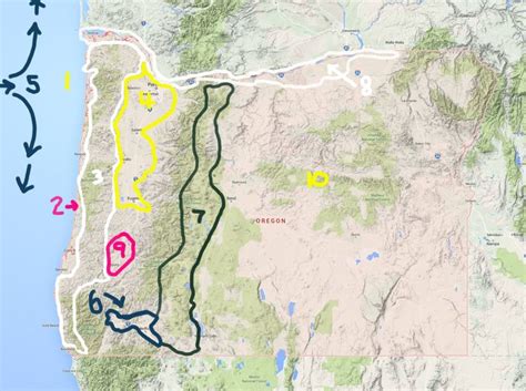 Climate zones of Oregon | Oregon, Eastern oregon, Map