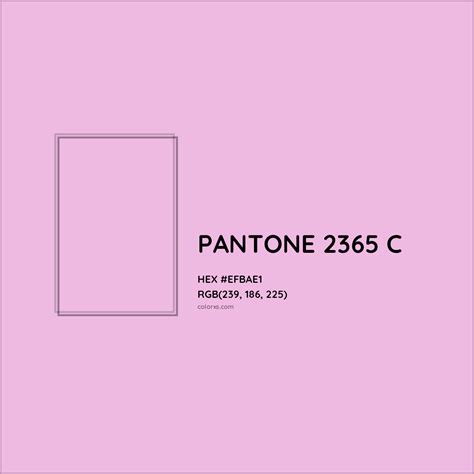 PANTONE 2365 C Complementary or Opposite Color Name and Code (#EFBAE1 ...