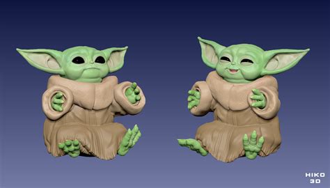 The Child Grogu Baby Yoda The Mandalorian Star Wars 3d Model 3d