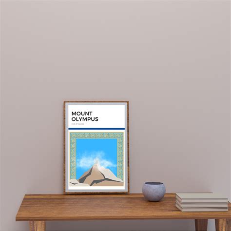 Greek Mythology Mount Olympus Poster Minimal Novelty Poster - Etsy