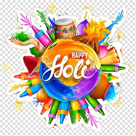 Happy Holi Illustration Holi Euclidean Illustration Color Ink