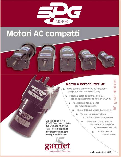 Vasta Gamma Di Motori E Motoriduttori AC