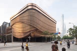 Foster And Heatherwick Build Shanghai Arts Centre With Curtain Like