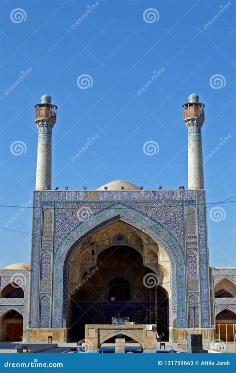 Jameh Mosque Isfahan Iran Stock Image Image Of Iran Hajj 131759663