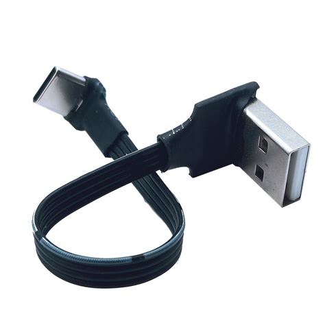 Ultra Ince Dirsek Tipi Veri Kablo Tel USB2 0 Ift Dirsek Arj Cihaz Po K