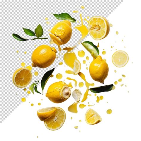 Premium PSD Lemon Isolated On Transparent Background