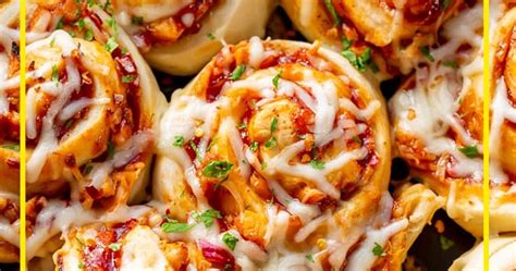 Best Recipes Cheesy Bbq Chicken Pizza Rolls Healthyrecipes 04