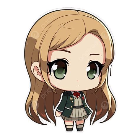 cute school anime chibi character anime chibi school png transparent