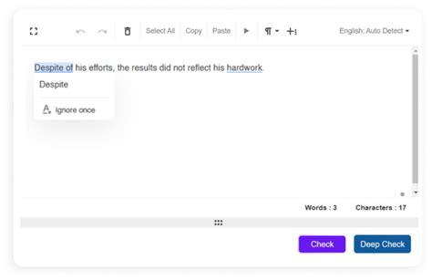 sentence corrector sc editor
