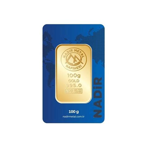 Nadir Gold 24 Ayar Külçe Gram Altın 100 Gr