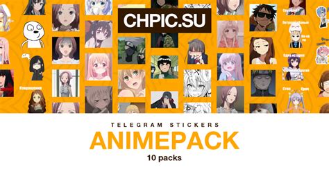 Telegram stickers animepack