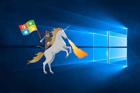 Ninja Cat Unicorn Windows 10 Hero | WallpaperHub