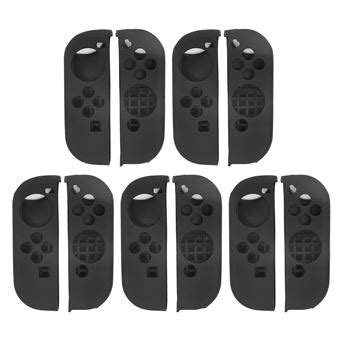 Housse De Manette De Jeu 5 Couverture En Silicone Pour NS Switch Noir